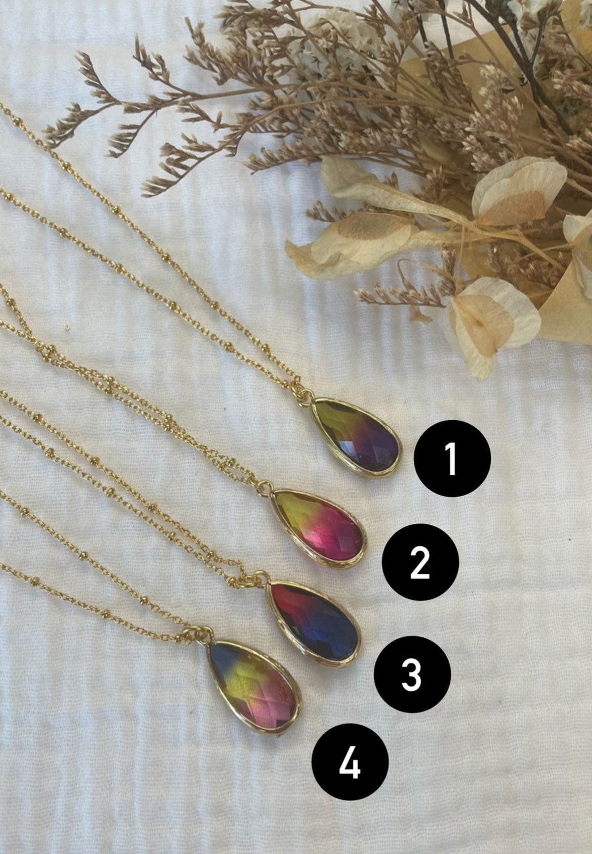 Garance, collier - 4 couleurs