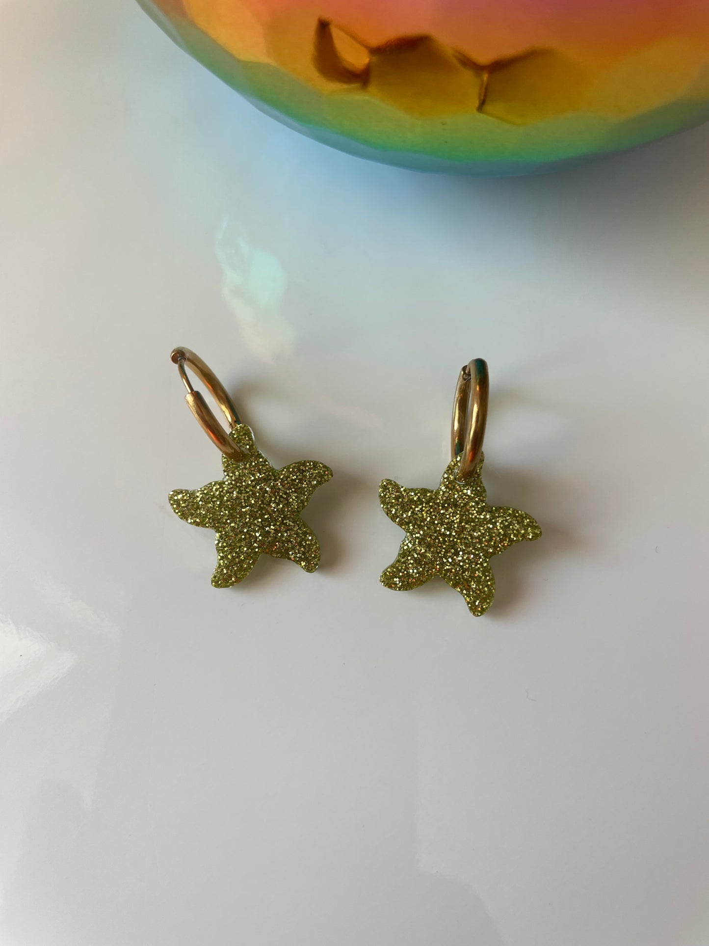 Océane – Créoles Étoile de Mer en Résine Faites Main | Julaè Bijoux