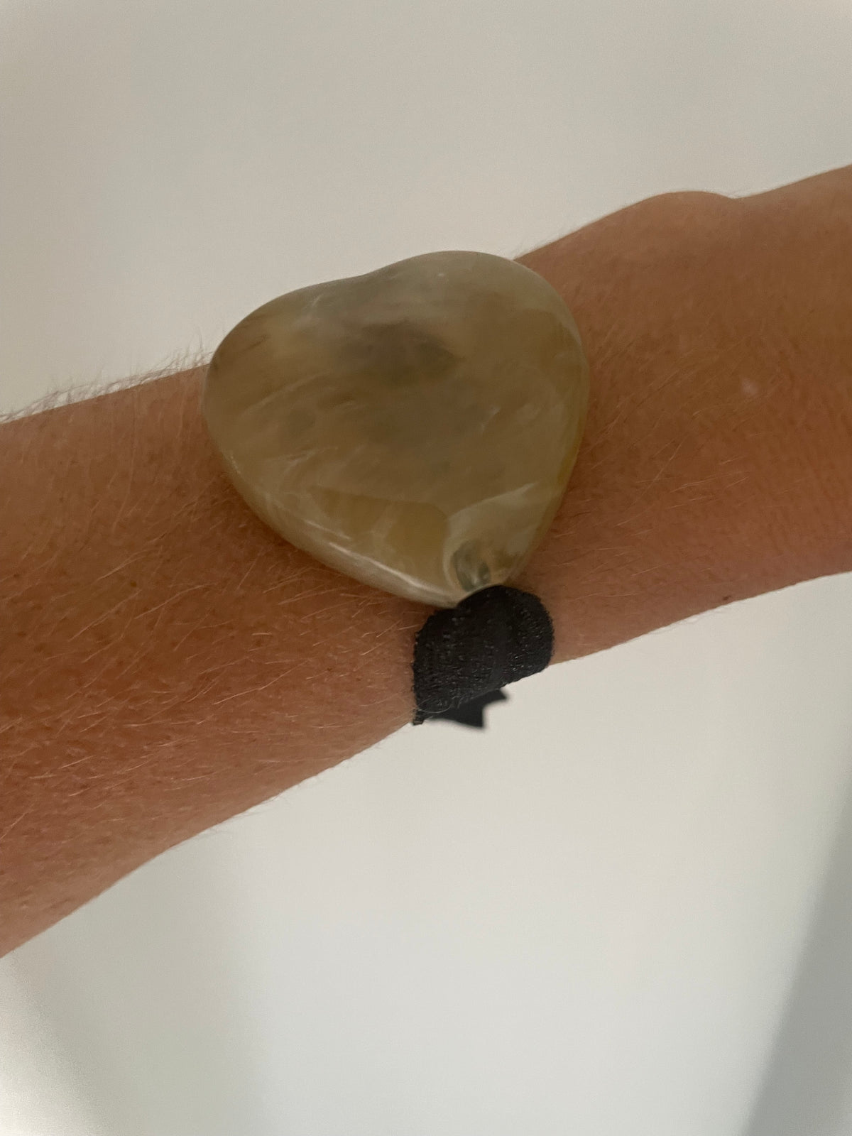 Bracelet Big Cœur – Gros cœur acrylique marbré