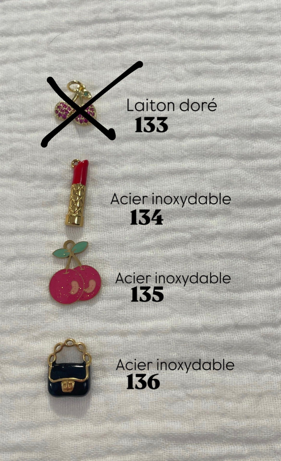 Collier personnalisable avec charms - acier inoxydable
