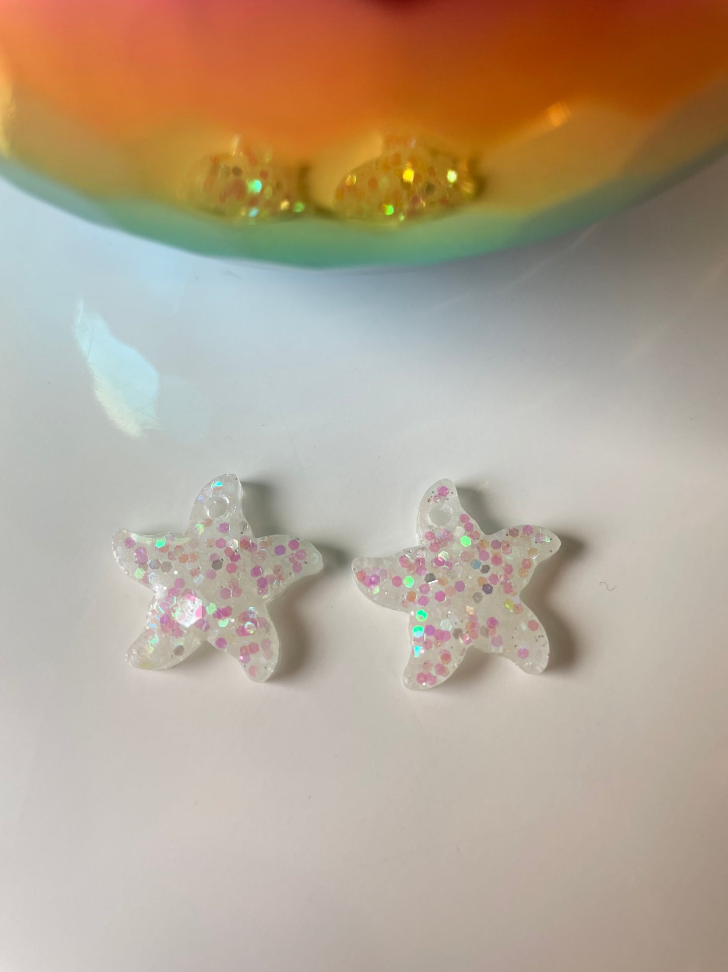 Océane – Créoles Étoile de Mer en Résine Faites Main | Julaè Bijoux