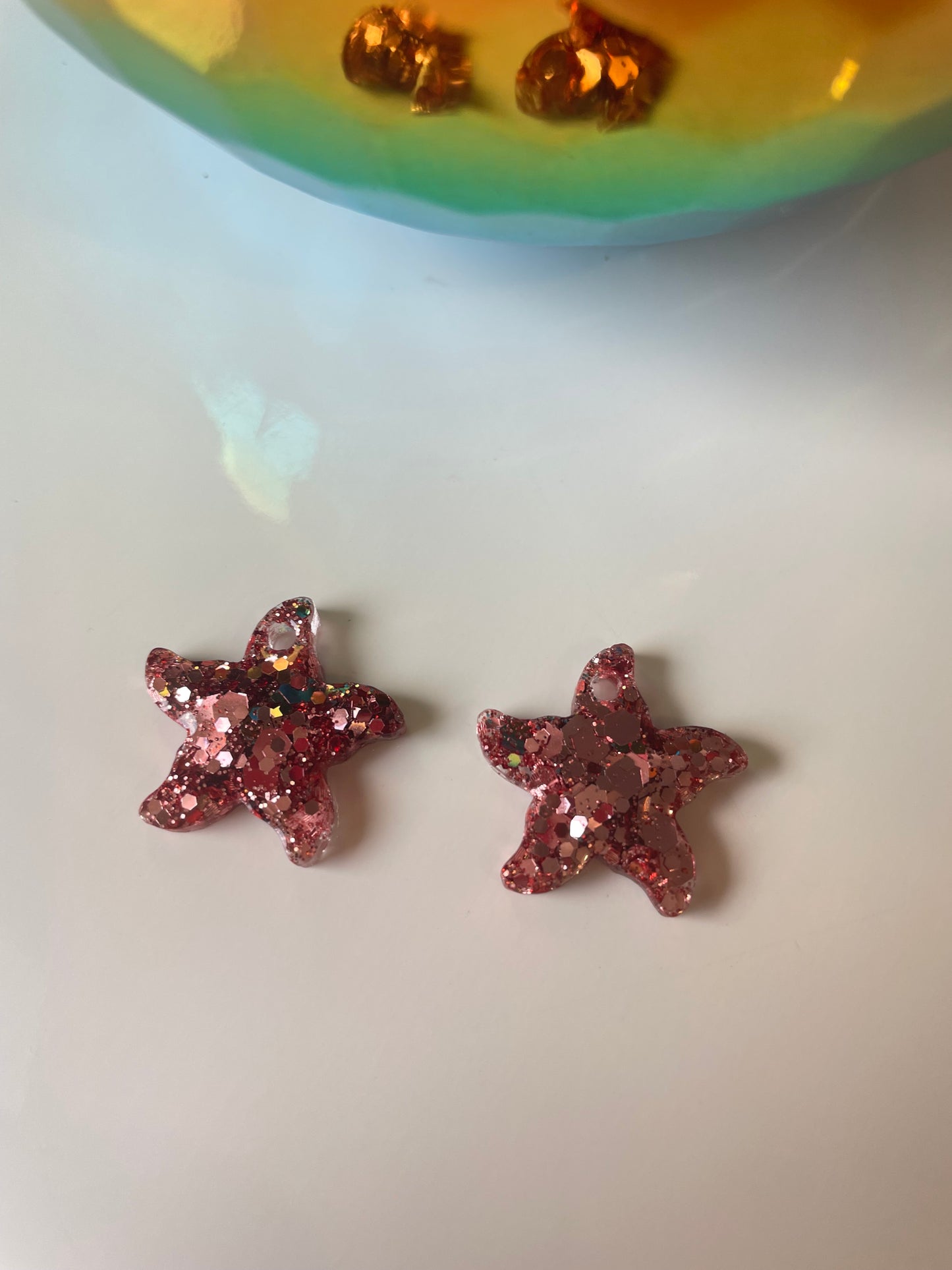 Océane – Créoles Étoile de Mer en Résine Faites Main | Julaè Bijoux
