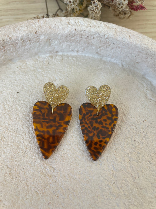 Cuba – Boucles d'oreilles Pendentif Acrylique Léopard