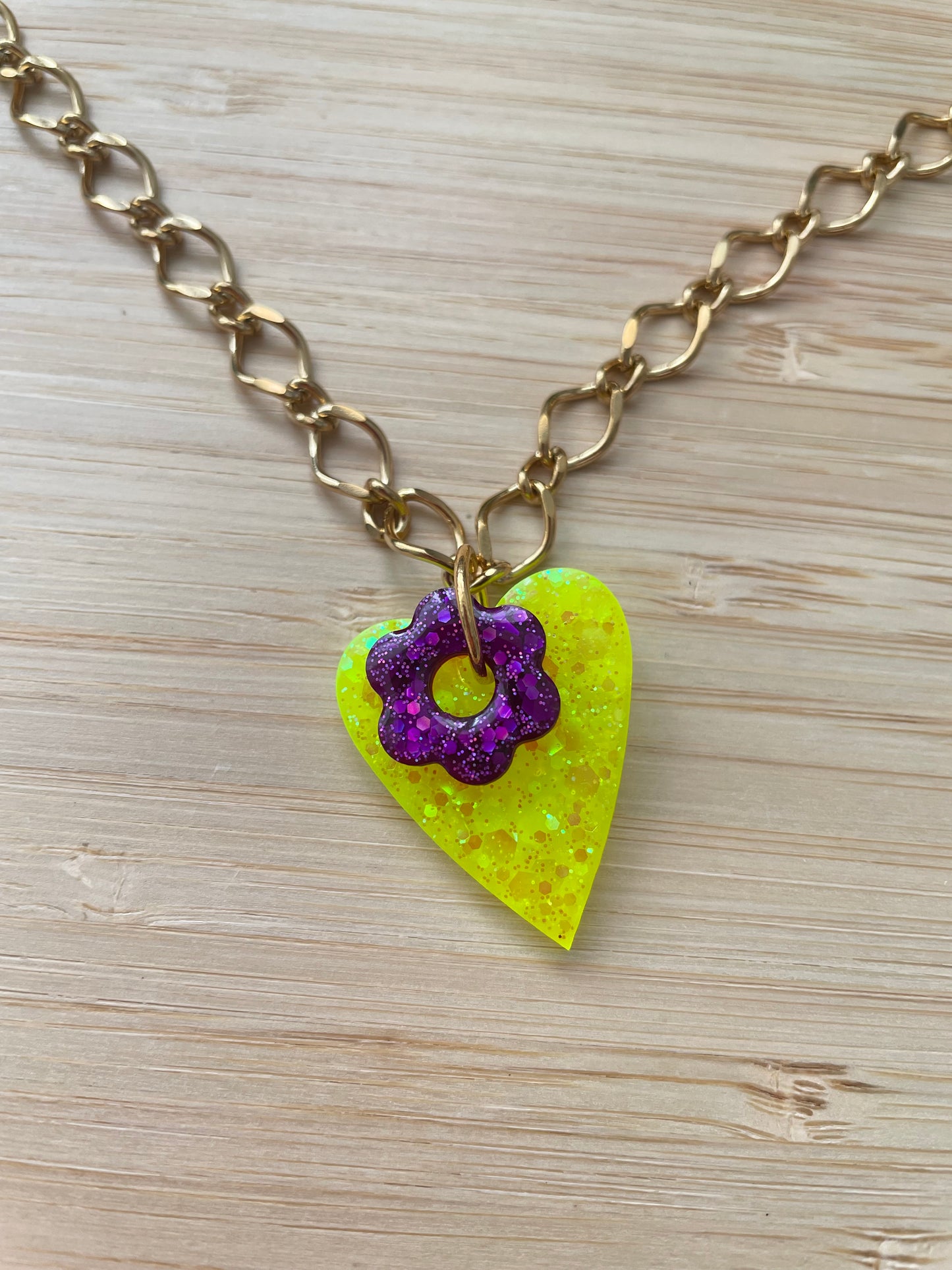 Collier Valentina – Bijou Fait Main Cœur & Fleur