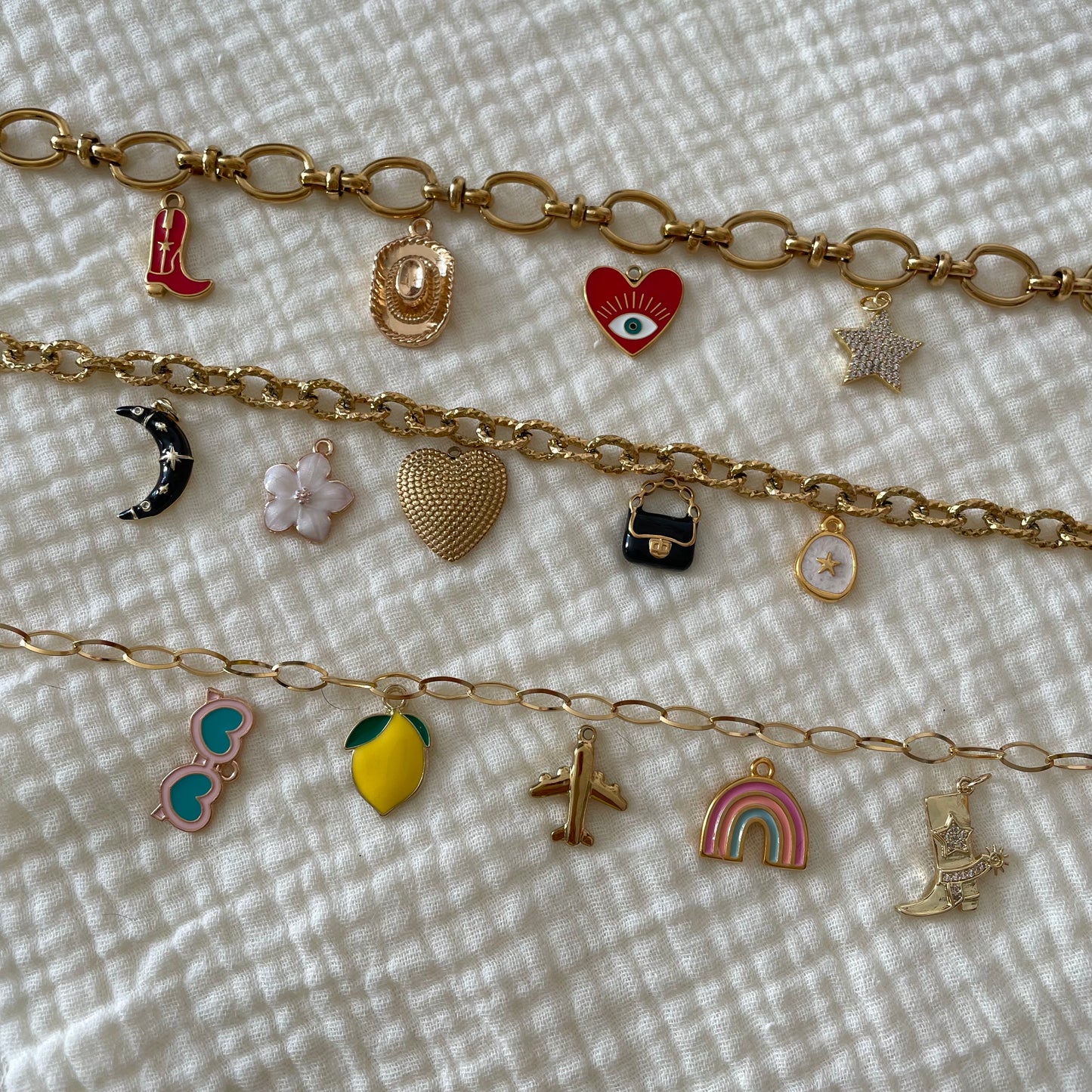 Collier personnalisable avec charms - acier inoxydable